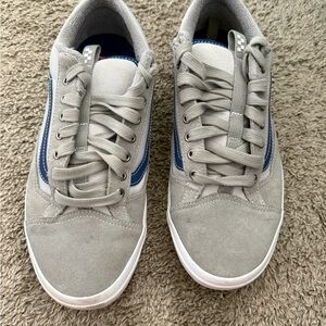 Vans Gray and Blue Men's Sneakers